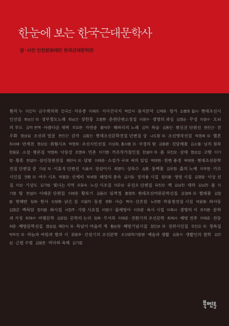 한눈에 보는 한국근대문학사