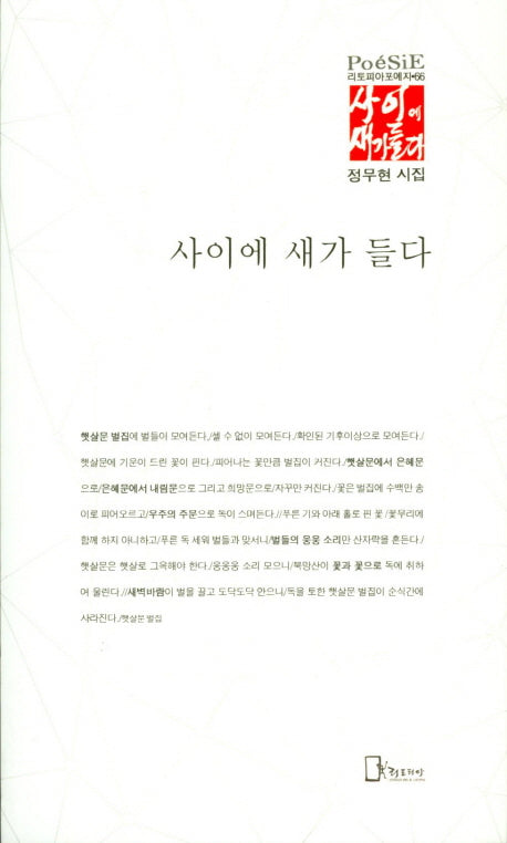 사이에 새가 들다(리토피아포에지 66)