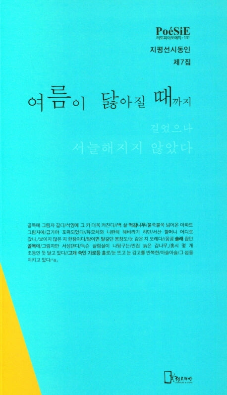 여름이 닳아질 때까지(리토피아포에지 131)
