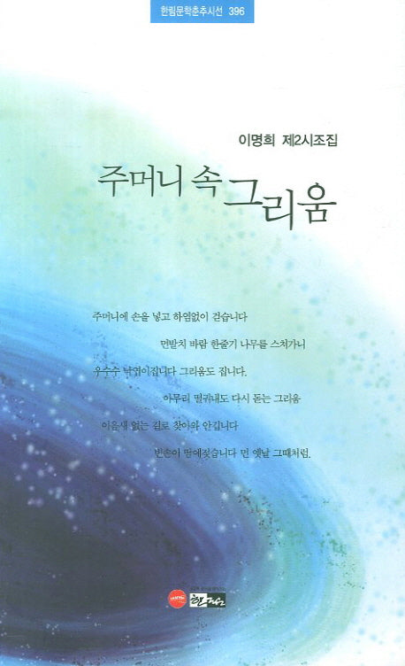 주머니 속 그리움(한림문학춘추시선 396)