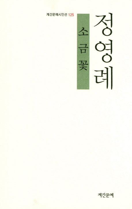 소금꽃(계간문예시인선 125)