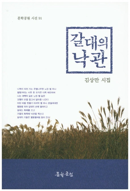 갈대의 낙관(문학공원 시선 91)
