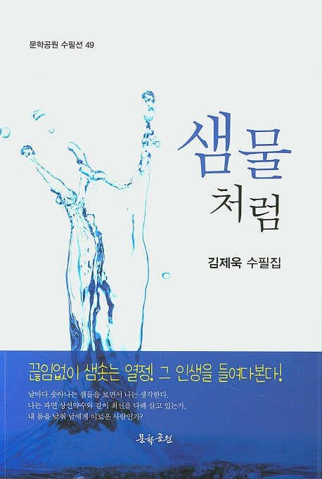 샘물처럼(문학공원 수필선 49)