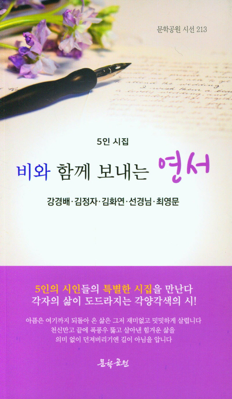 비와 함께  보내는 연서(문학공원 시선 213)