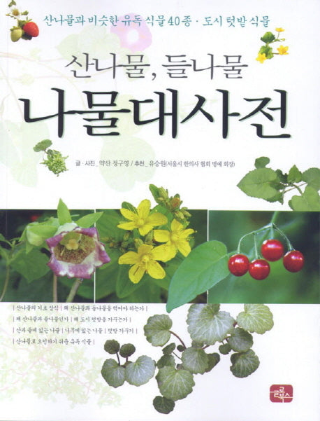 산나물, 들나물 나물 대사전