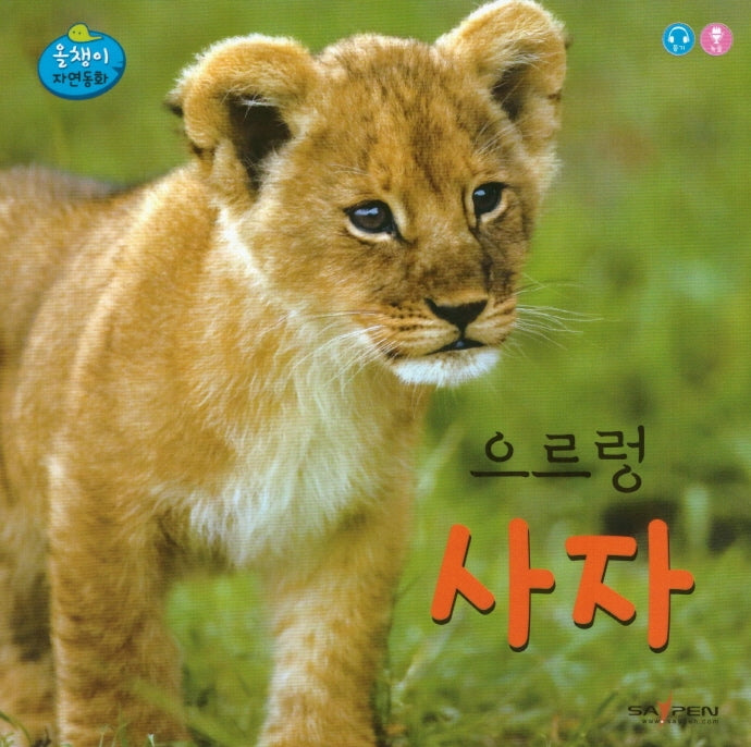 으르렁 사자(올챙이 자연동화)(보드북)