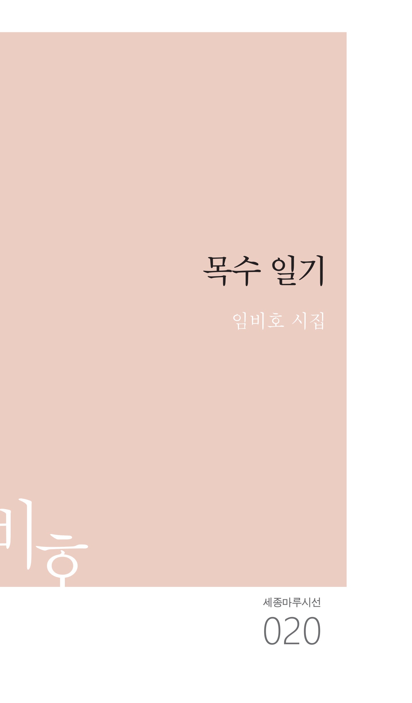 목수 일기(세종마루시선 20)