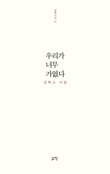 우리가 너무 가엾다(삶창시선 57)