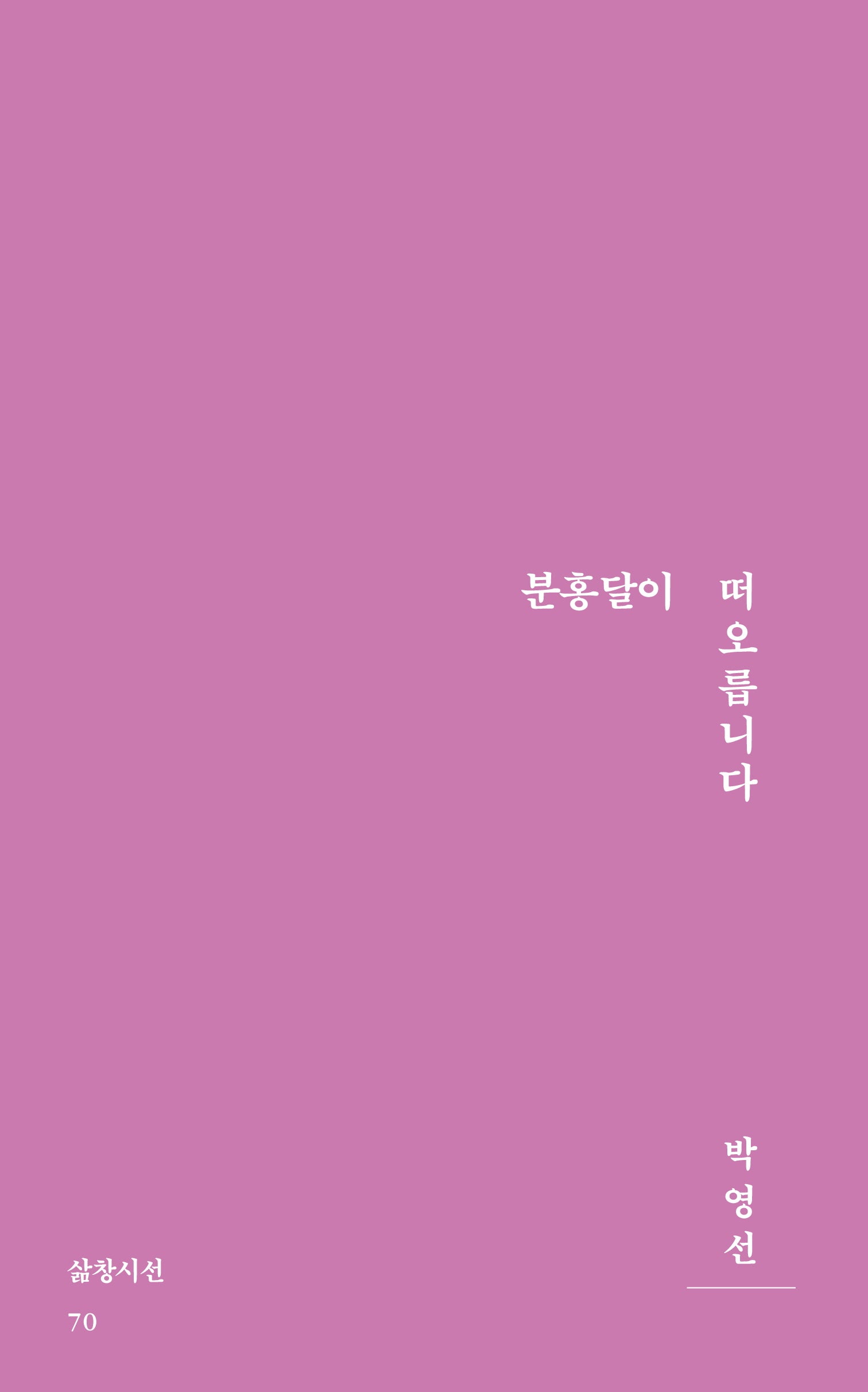 분홍달이 떠오릅니다(삶창시선 70)
