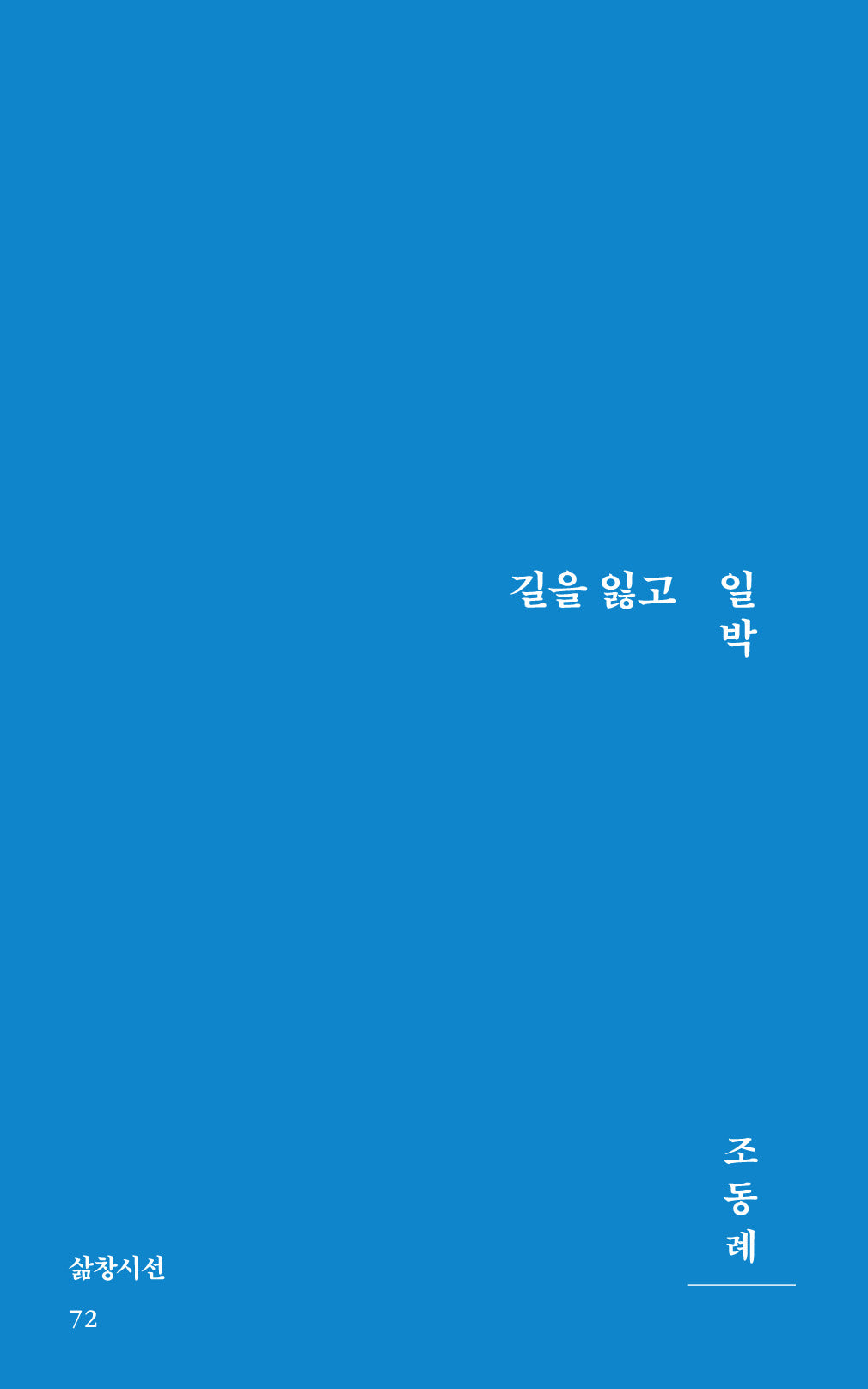 길을 잃고 일박(삶창시선 72)