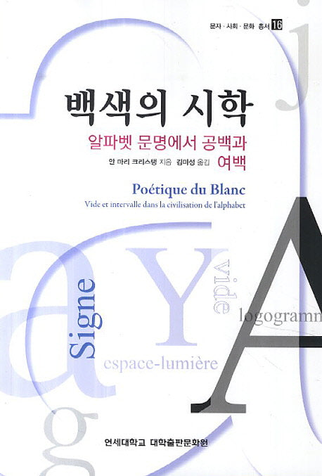 백색의 시학(문자 사회 문화 총서 16)