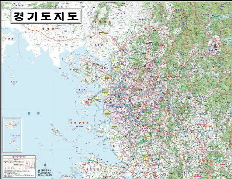 경기도지도(양면코팅)