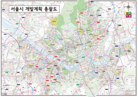 서울시 개발계획 총괄도(대)