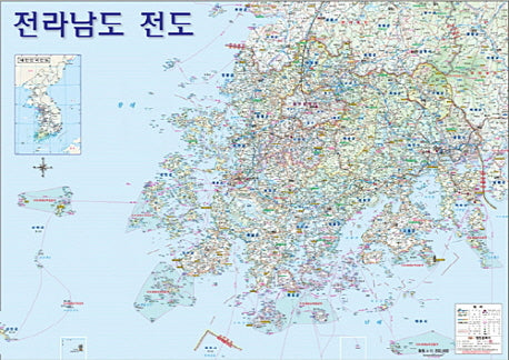 전라남도전도(코팅)(109*78)