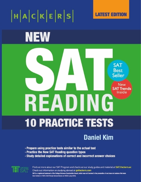 Hackers New SAT Reading: 10 Practice Tests