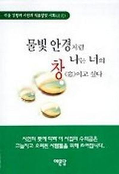 물빛 안경처럼 나는 너의 창이고 싶다