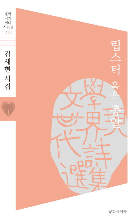 립스틱 혹은 총알(문학세계 현대 시인선 212)