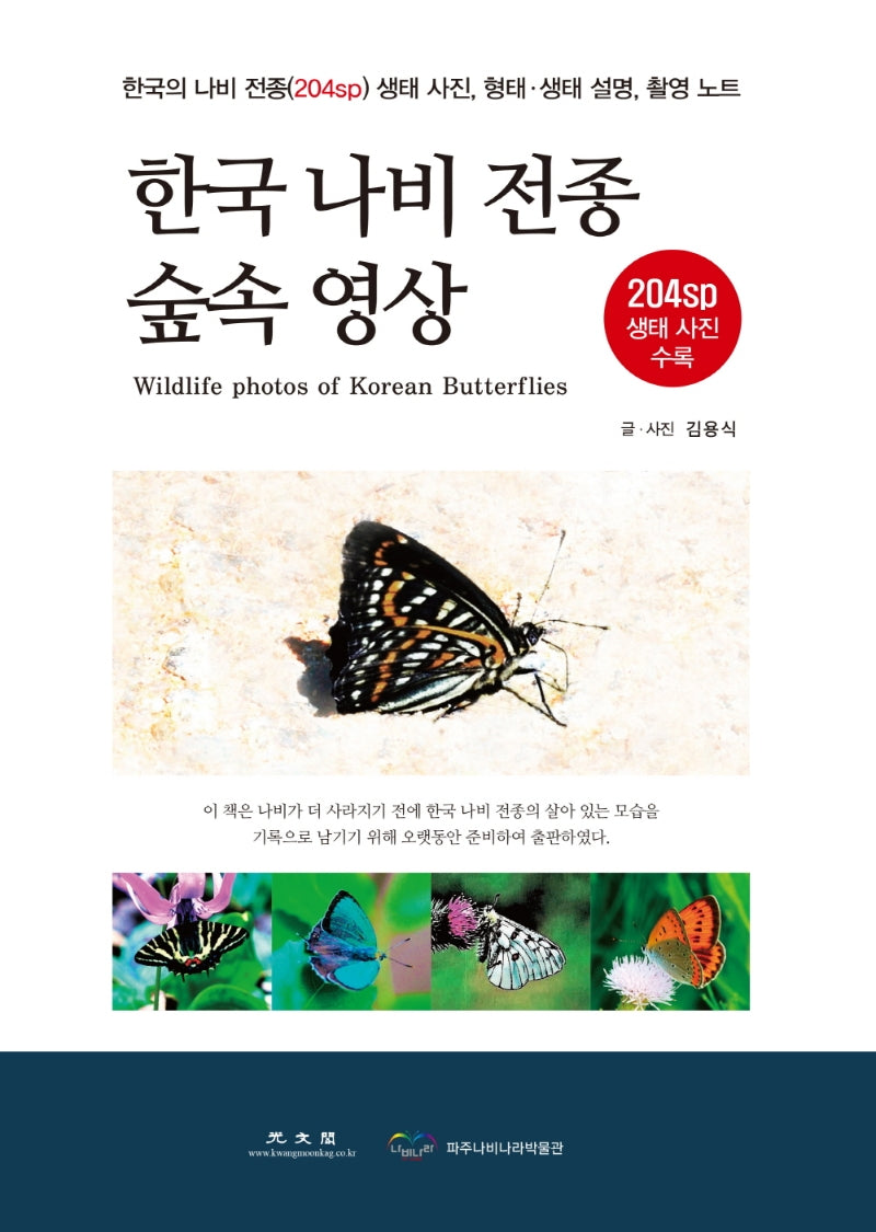 한국 나비 전종 숲속 영상(양장본 Hardcover)