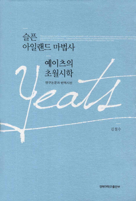 슬픈 아일랜드 마법사 예이츠의 초월시학(양장본 HardCover)