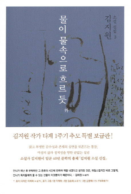 물이 물속으로 흐르듯 외(김지원 소설 선집 3)