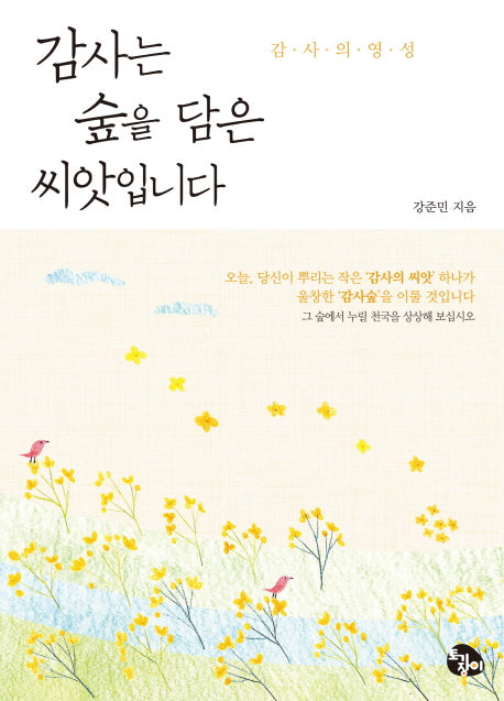 감사는 숲을 담은 씨앗입니다(토기장이 강준민 시리즈 4)