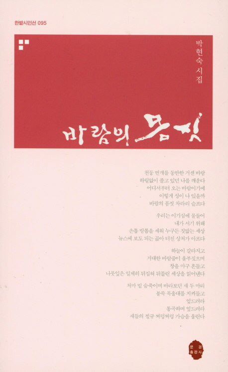 바람의 몸짓(한밭시인선 95)