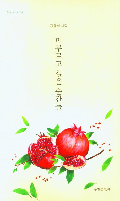 머무르고 싶은 순간들(한밭시인선 154)