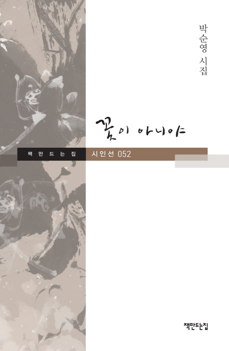 꽃이 아니야(책만드는집 시인선 52)
