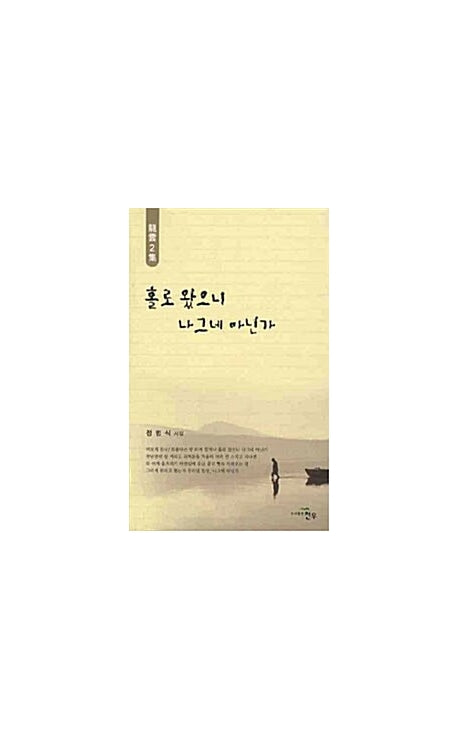 홀로 왔으니 나그네 아닌가(문학세계대표작가선 543)