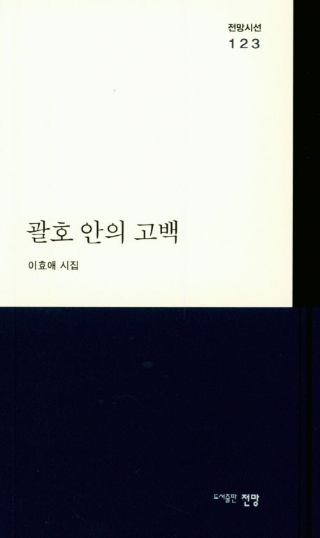 괄호 안의 고백(전망시선 123)