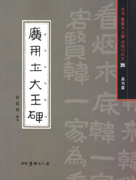 광개토대왕비(재판)(월간 서예문인화 법첩시리즈 25)