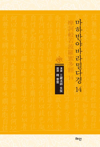 마하반야바라밀다경 14(양장본 Hardcover)