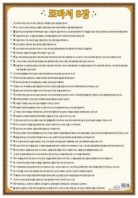 이미지로 배우는 로마서 8장(지관통포함)