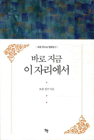 바로 지금 이 자리에서(보광 큰스님 법문집 2)