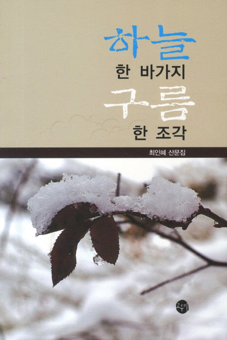 하늘 한 바가지 구름 한 조각