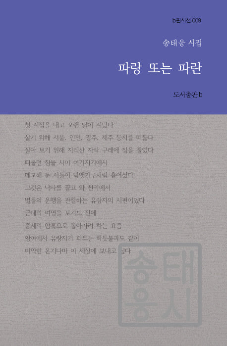 파랑 또는 파란(b판시선 9)