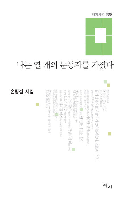 나는 열 개의 눈동자를 가졌다(애지시선 35)(양장본 HardCover)