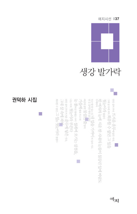생강 발가락(애지시선 37)(양장본 HardCover)