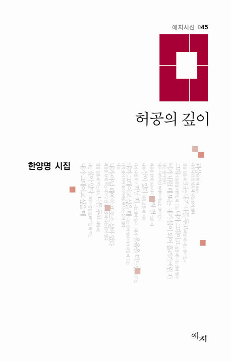 허공의 깊이(애지시선 45)(양장본 HardCover)