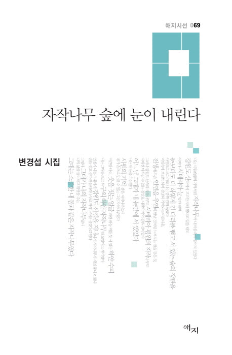 자작나무 숲에 눈이 내린다(애지시선 69)(양장본 HardCover)