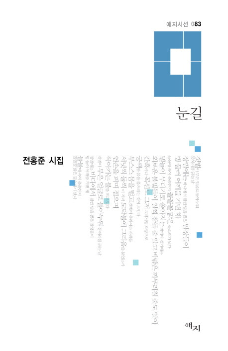 눈길(애지시선 83)(양장본 HardCover)