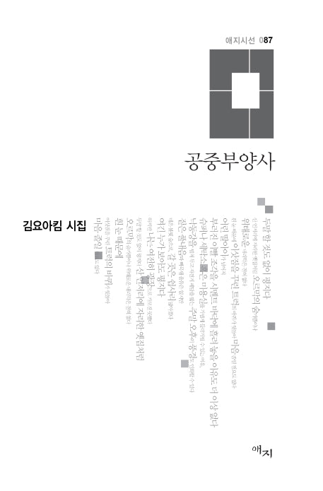 공중부양사(애지시선 87)(양장본 HardCover)