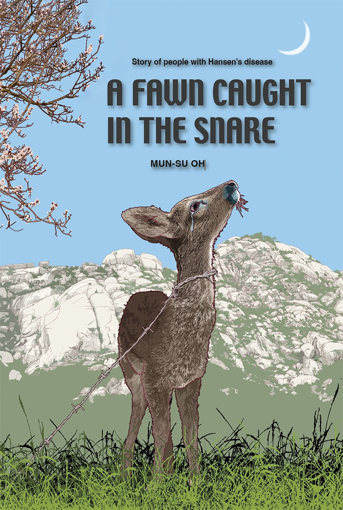 A fawn caught in the snare