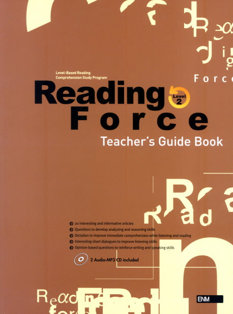 READING FORCE Level 2(TEACHER S GUIDE BOOK)(CD2장포함)