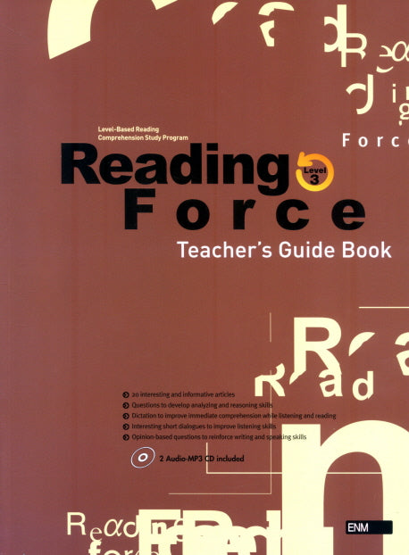 READING FORCE Level 3(TEACHER S GUIDE BOOK)(CD2장포함)
