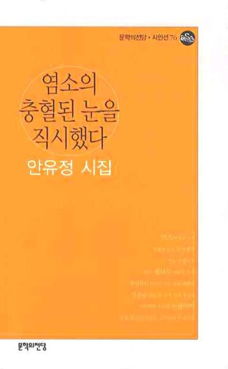 염소의 충혈된 눈을 직시했다(문학의전당 시인선 76)