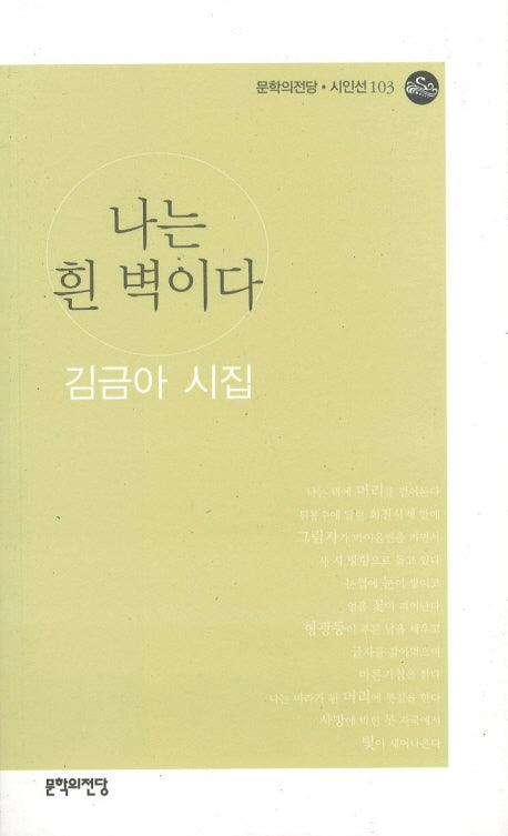 나는 흰 벽이다(문학의전당 시인선 103)