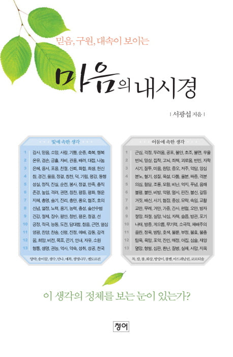 마음의 내시경(믿음 구원 대속이 보이는)