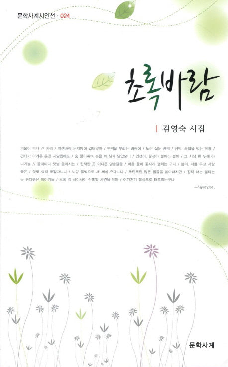 초록바람(문학사계시인선 24)