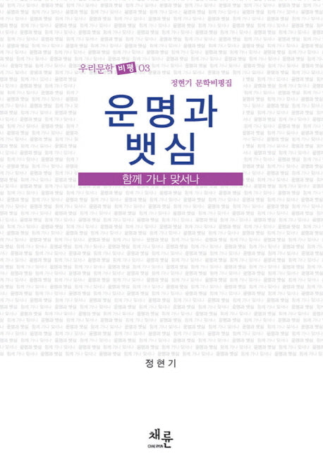 운명과 뱃심(우리문학 비평 3)